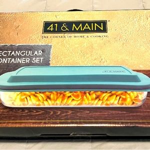 NIB 41 & Main Rectangular Container Set